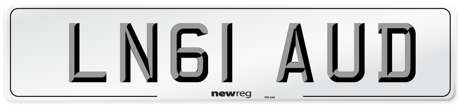 LN61 AUD Number Plate from New Reg